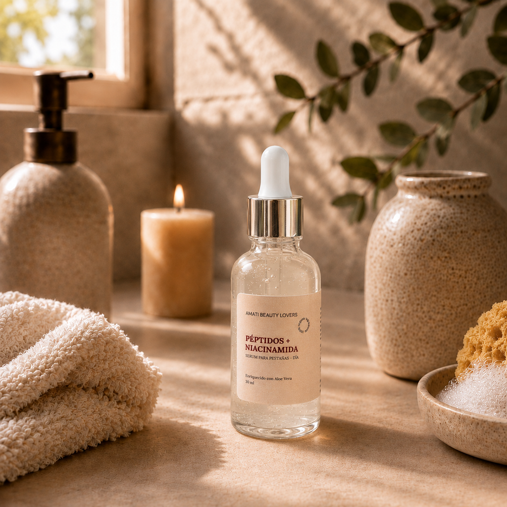 Serum para Pestañas de Día con Péptidos: Fuerza, Protección & Definición Natural ✨