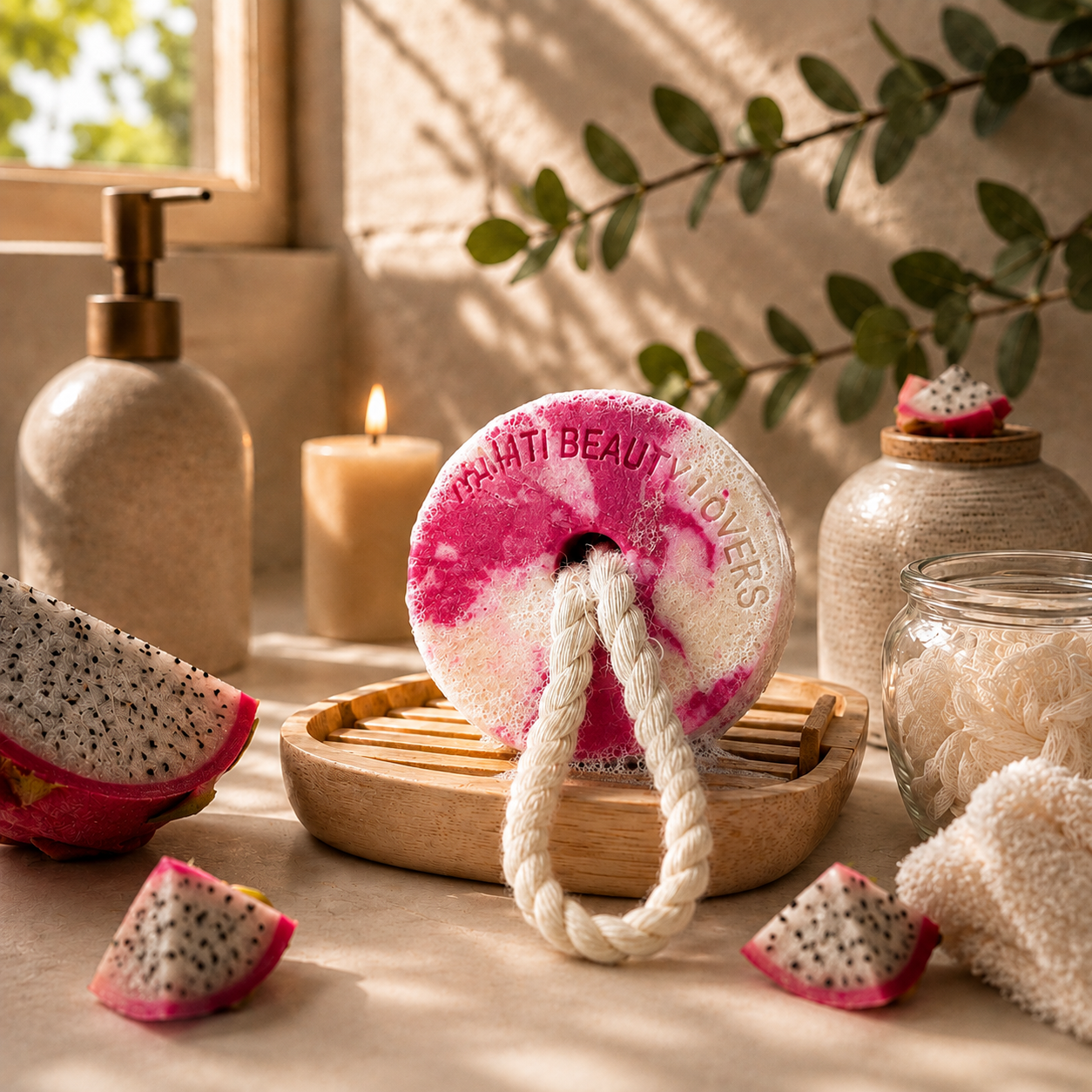 Shampoo Sólido Premium – Pitaya, Jojoba y Vitamina E 🐉💖