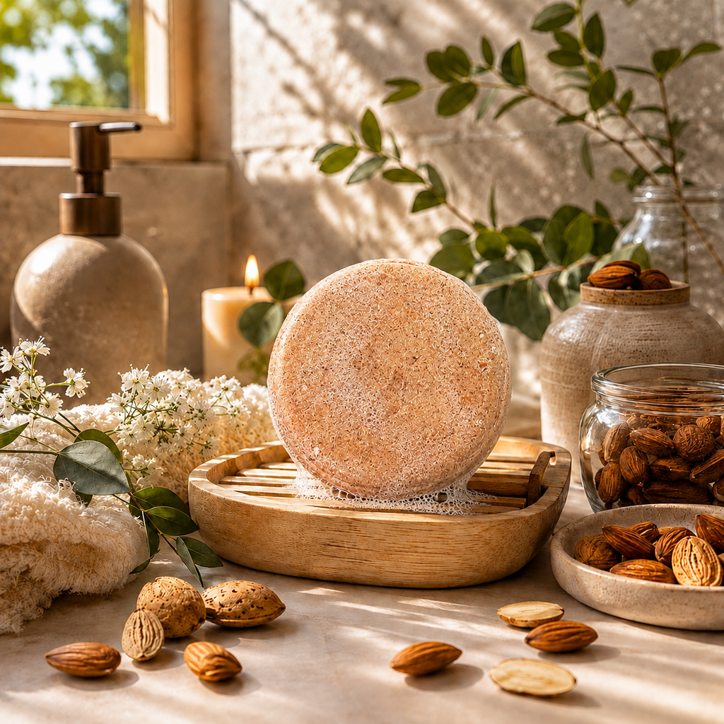Shampoo Sólido de Almendras Dulces: Suavidad, Luminosidad y Equilibrio ✨