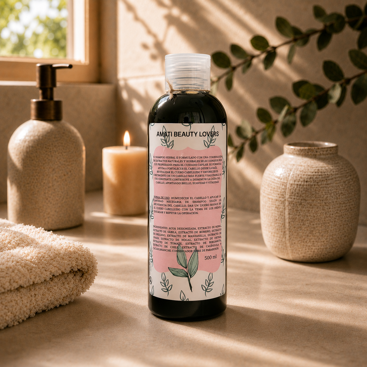 Shampoo Líquido Herbal 12 - Acelera el crecimiento