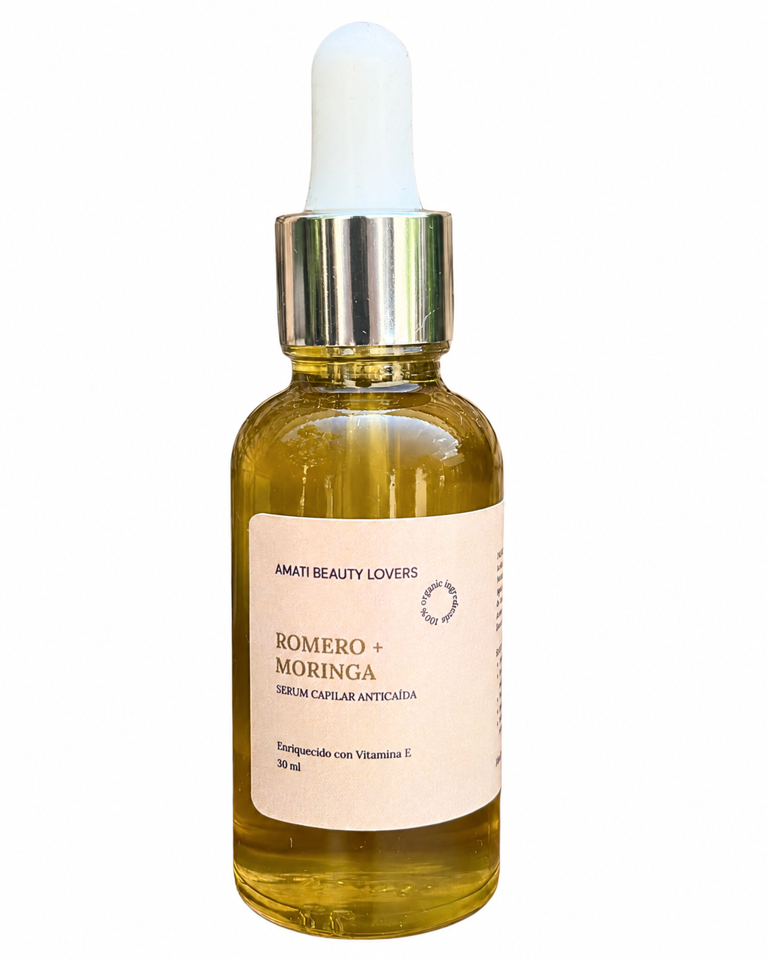 Sérum Capilar Fortalecedor & Anticaída: Romero, Moringa & Ricino 🌿💧