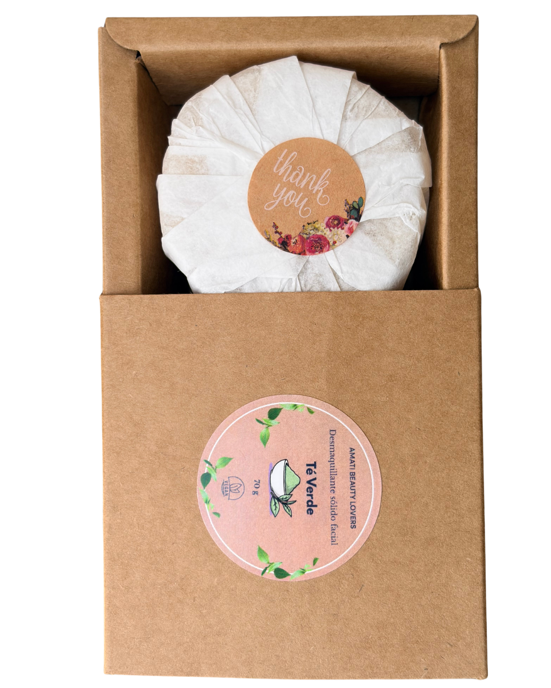 Desmaquillante/Limpiador Sólido Facial: Caléndula, Karité & Té Verde 🌿✨