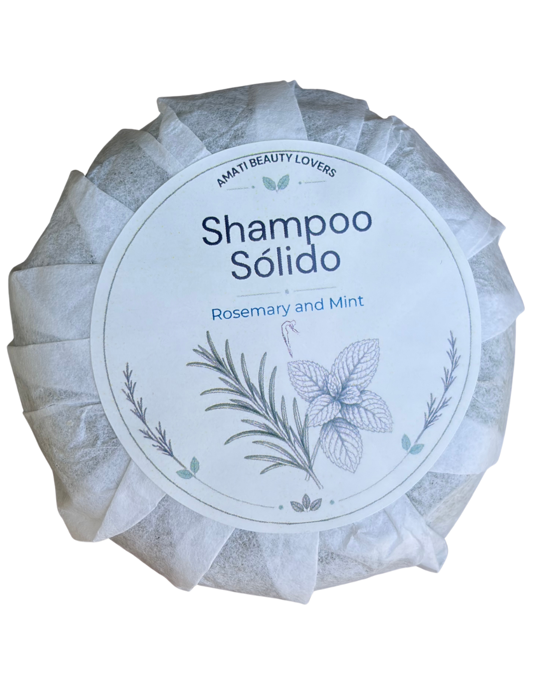 Shampoo Sólido de Romero & Menta: Fuerza, Crecimiento y Vitalidad 🌿🌱