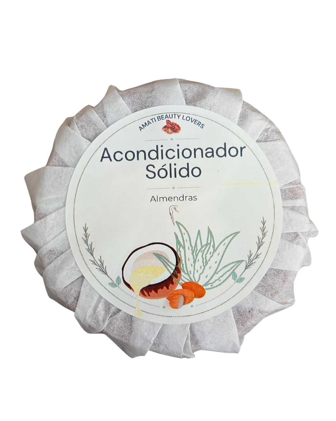 Acondicionador Sólido de Almendras Dulces: Nutrición Intensa, Desenredo & Brillo Espejo ✨