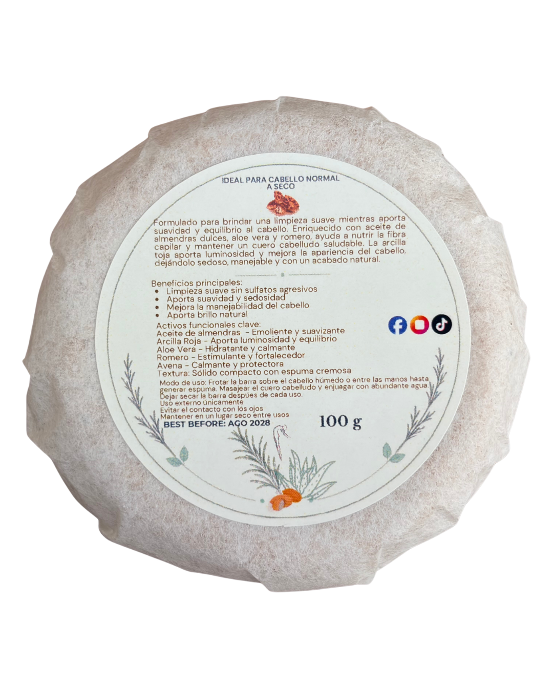 Shampoo Sólido de Almendras Dulces: Suavidad, Luminosidad y Equilibrio ✨